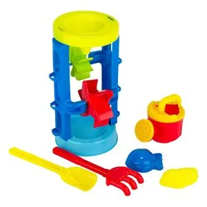 Set de joaca cu moara de apa, 5 accesorii, Multicolor