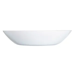Farfurie adancă din opal albă, diametru 20 cm