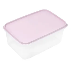 Caserolă Plastic 4.5L Roz Pudrat pentru Mașina de Spălat Vase și Microunde