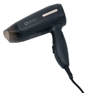 Uscator de par de calatorie, 1000W, negru, maner pliabil
