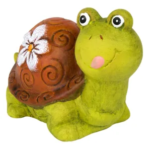 Broască Țestoasă Decorativă din Ceramică pentru Grădină, 11x6x7.5cm