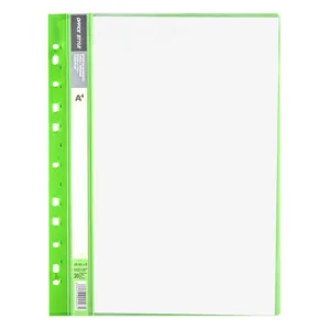 Dosar Plastic A4 Verde Lime cu 20 de Folii Transparente