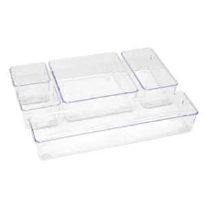 Organizator pentru sertar transparent cu 5 compartimente