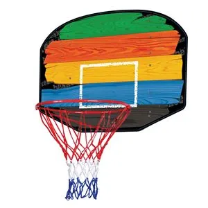 Panou de baschet pentru exterior, 80x60 cm, plastic rezistent, multicolor