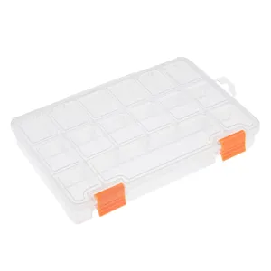 Cutie de Organizare cu 15 Compartimente, 23x15x3.3 cm, Transparentă