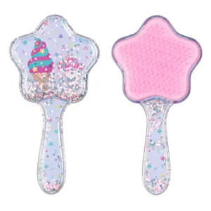 Perie Par Roz cu Glitter Inghetata pentru Copii