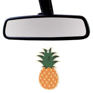 Odorizant auto forma ananas multicolor din hartie pentru masină