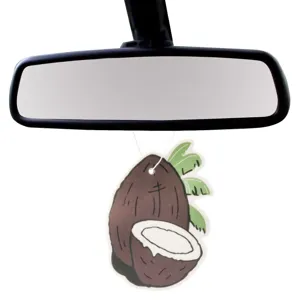 Odorizant Auto cu Aromă de Nucă de Cocoas, Formă 3D, Agățat pentru Oglinda Retrovizoare