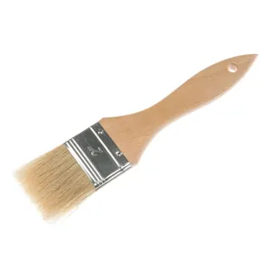 Pensulă cu Fire Naturale și Mâner din Lemn, 21 cm