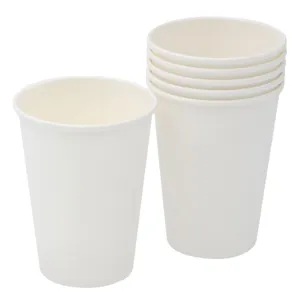 Pahare de Carton Albe, Set 10 buc, De Unica Folosinta