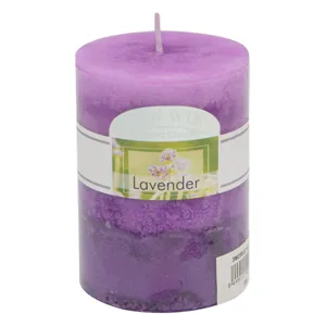 Lumanare Parfumată Mov Lila cu Aromă de Lavandă