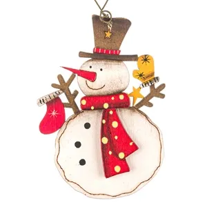 Ornament brad de Craciun vintage om de zapada din lemn