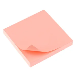Notițe adezive, 7.6x7.6 cm, 100 de coli, culoare corai