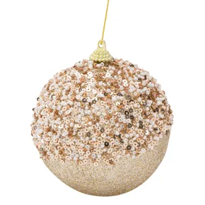 Glob din spumă pentru brad de Crăciun cu paiete și glitter
