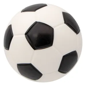 Minge de fotbal soft alb și negru pentru antrenamentul copiilor 15cm