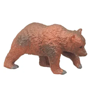 Set Figurine Animale Salbatice Urs Maro și Polar în Plastic