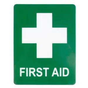 Indicator Autocolant Prim Ajutor PVC Verde pentru Siguranță