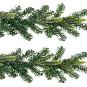 Ghirlanda de Craciun cu 138 de crengi, Verde, 2.7m x 10cm