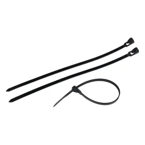 Coliere pentru Cabluri Negre Reutilizabile 20x0.48 cm, Set 45 buc