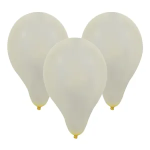 Baloane de petrecere albe teardrop 30cm set de 10 bucăți