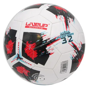 Minge de fotbal, Nr. 5, Albă, PVC