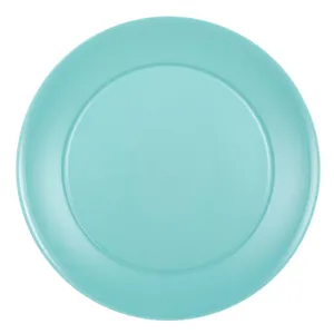 Farfurie din plastic verde cu diametru 23 cm