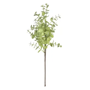 Ramura Decorativa cu Frunze Verzi Artificiale pentru Design Interior