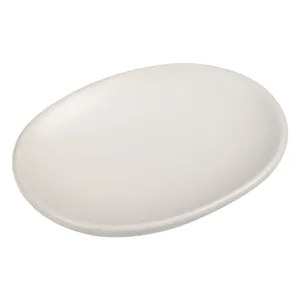 Suport Săpun Ceramic Oval Ecru pentru Baie - Design Elegant