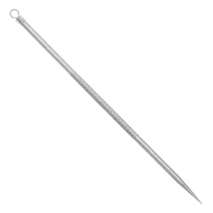 Instrument pentru îndepărtarea punctelor negre, dublu capăt, metalic, 12 cm