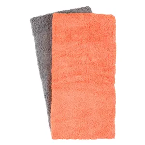 Lavete din Microfibre, 35x35 cm, Set 2 buc, Gri și Portocaliu