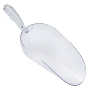 Scafă din plastic transparentă cu mâner ergonomic, 22x8x4.5 cm