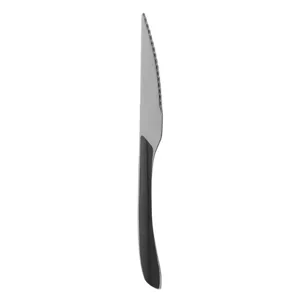 Cutit mare din otel inoxidabil cu maner negru, 23 cm