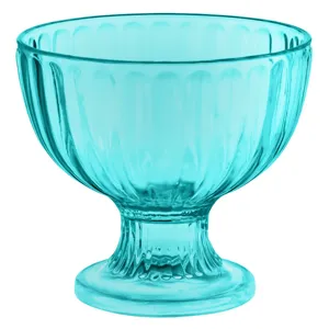 Bol pentru Inghetata cu Picior, Turcoaz, 350 ml
