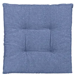 Pernă decorativă pentru scaun, 40x40 cm, albastră, cu șireturi