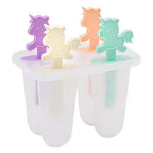 Forme pentru inghetata si granita, Set 4 buc, Pastel, Unicorn