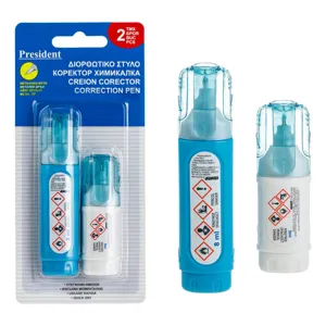 Set 2 pixuri corectoare cu vârf metalic, 8 ml și 5 ml