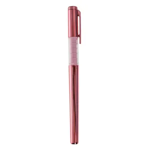 Stilou roz auriu cu efect de oglindă, design elegant