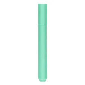Evidențiator verde pastel cu corp triunghiular, 14 cm