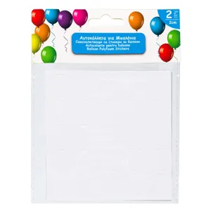 Autocolante Polyfoam pentru Baloane 2cm, Set de 100 bucăți