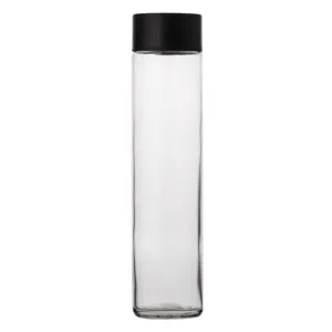 Sticlă cilindrică transparentă cu capac etanș de 800 ml