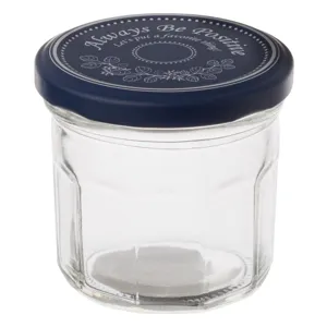 Borcan de depozitare din sticlă 150 ml cu capac mesaj inspirațional