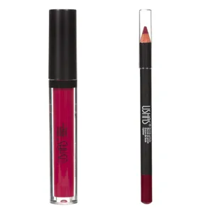 Set Luciu de Buze Mat si Creion de Buze, Rosu Cherry, 3.8ml