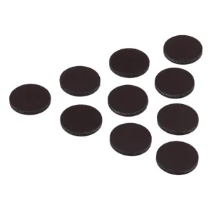 Set 10 magneți pentru creații, 2.5 cm, negri, cu autocolant