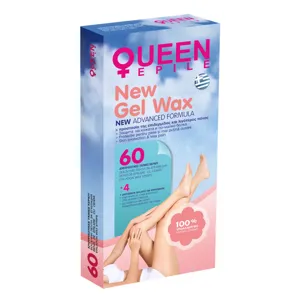 Benzi de epilare cu ceară, 60 buc + 4 șervețele, Formula New Gel Wax