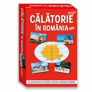 Joc de Societate Călătorie în România, 50 de cărți, 2-4 jucători, 8+ ani