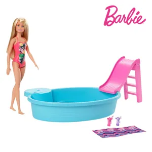 Piscina de joaca cu accesorii, Set complet, Albastru si roz