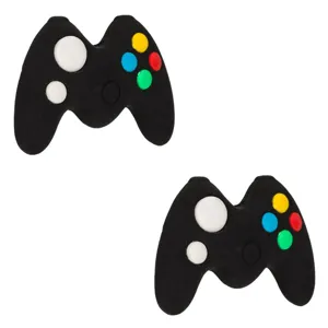 Radiere cu Model 3D Gaming, 2 buc, 6x4cm, Negru