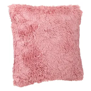 Pernă Decorativă Shaggy Roz 51x51cm pentru Confort și Stil