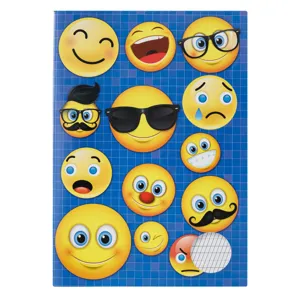 Caiet A5, Tip 1, Copertă cu Design Emoji, 40 Foi