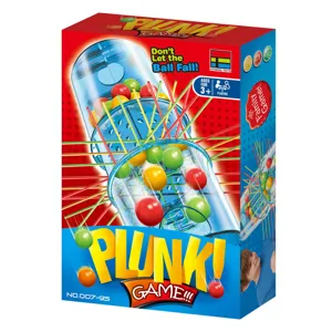 Joc de Societate Mini Plunk cu Bete si Bile Multicolor